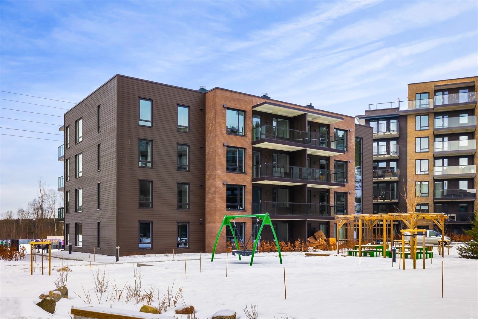 Flotte fellesarealer rett utenfor. Galleribilde