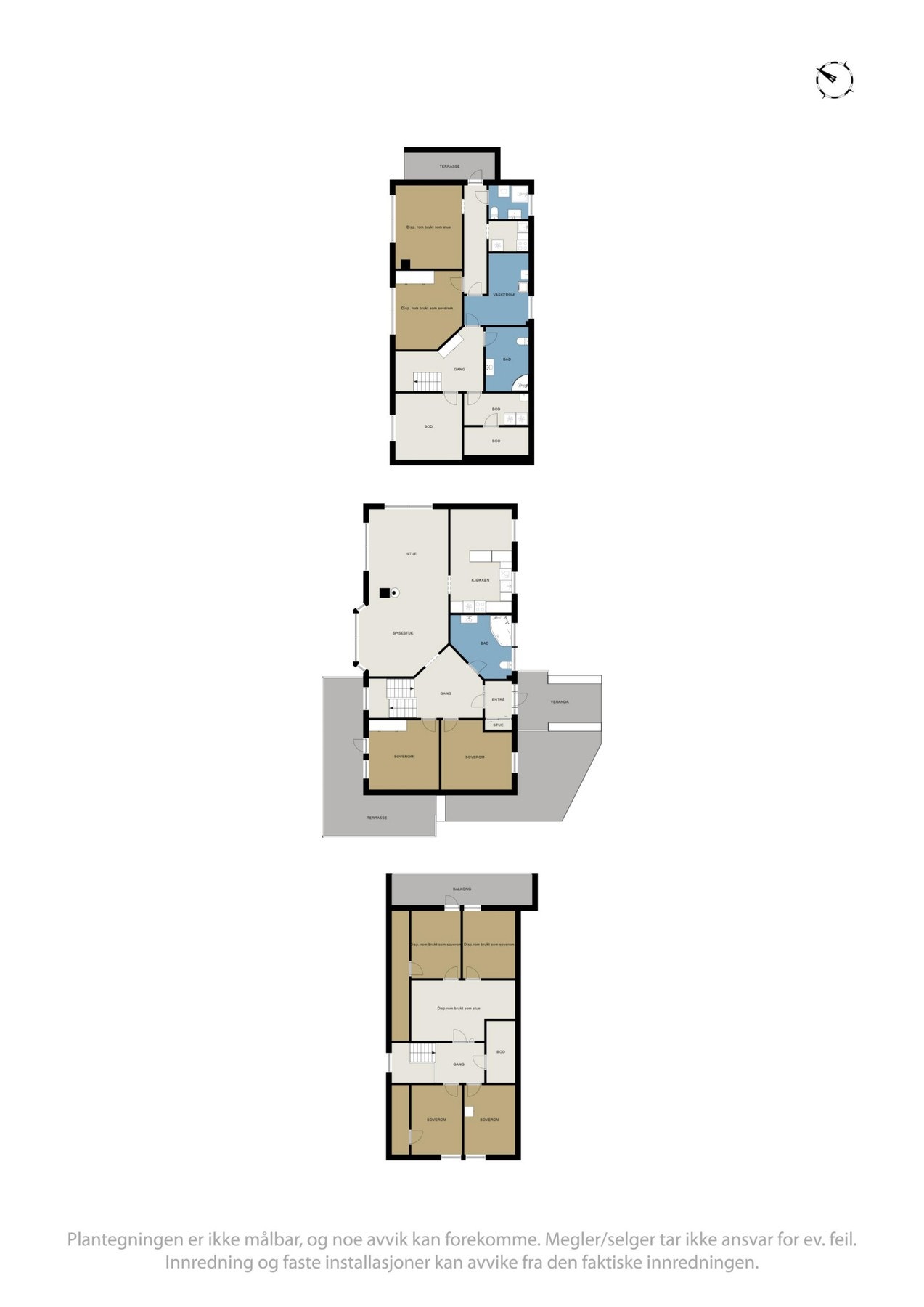 Plantegninger av hele boligen Galleribilde