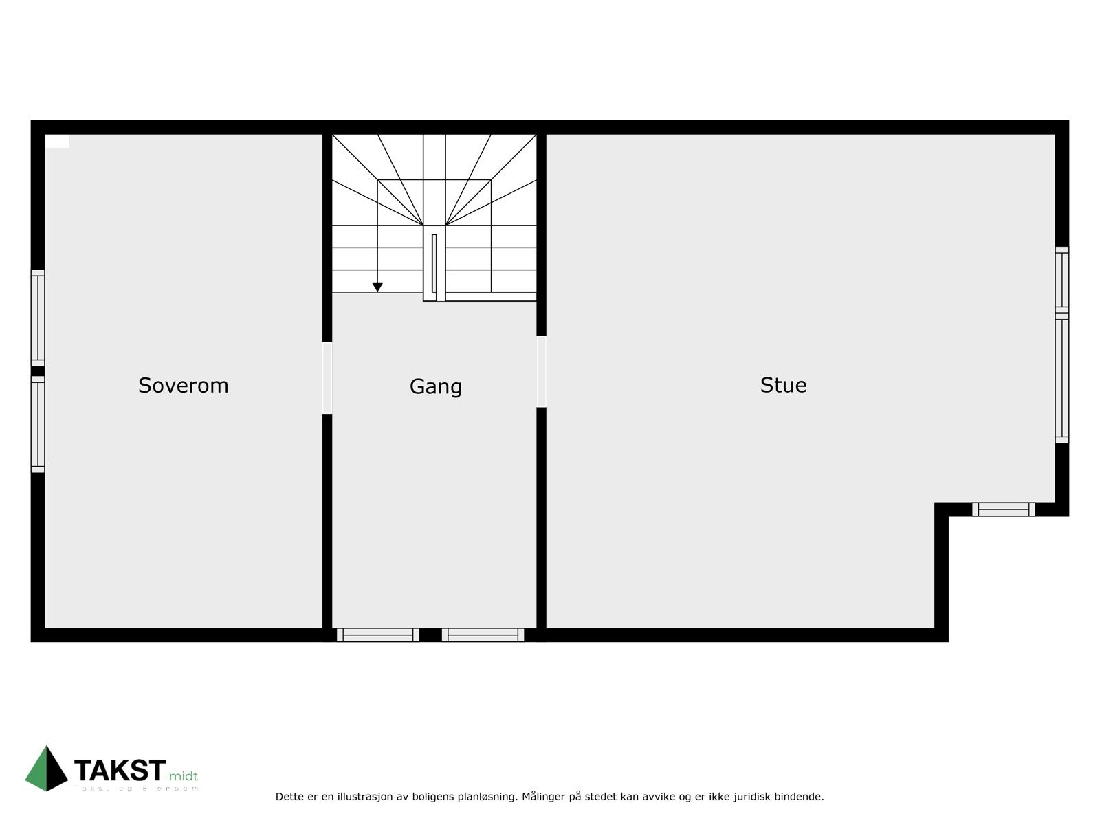 Planskisse loftsetasje Galleribilde