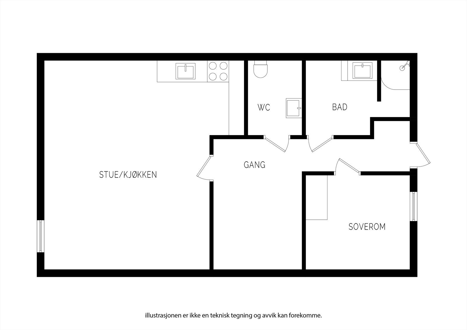 Plantegning kjeller Galleribilde