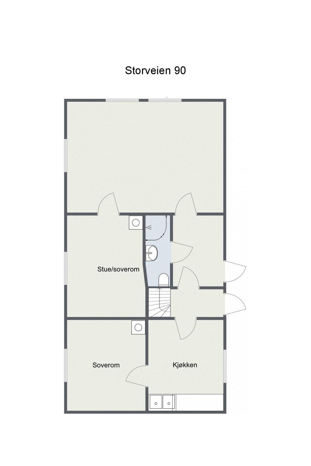 Planløsning første etasje Galleribilde