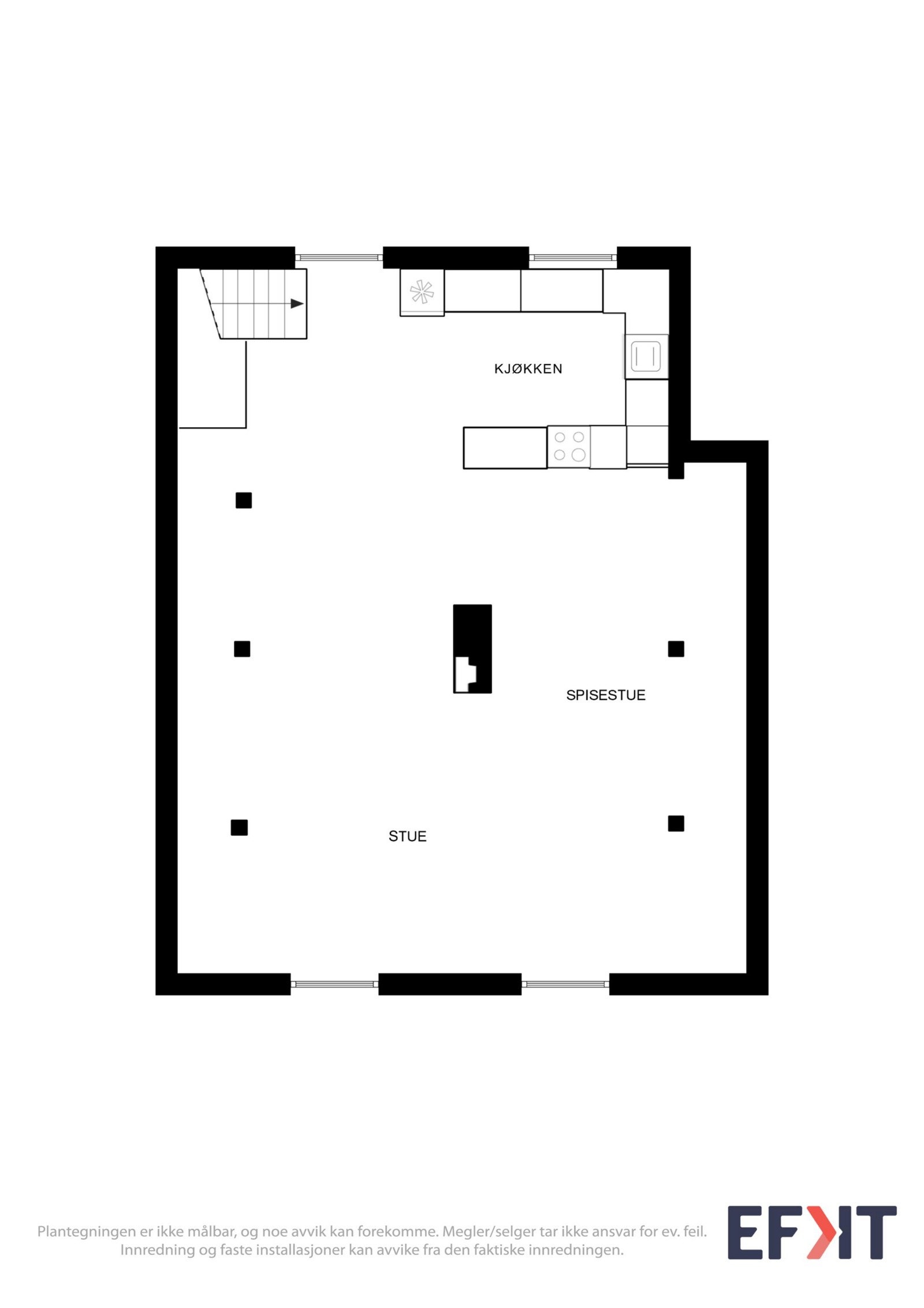 planskisse av 2. etasjen Galleribilde