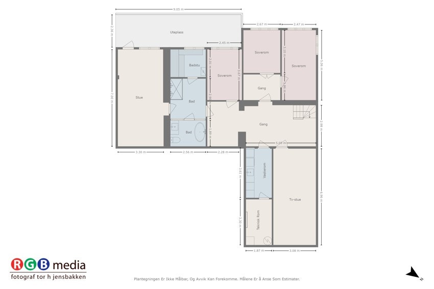 Plantegning underetasje Galleribilde