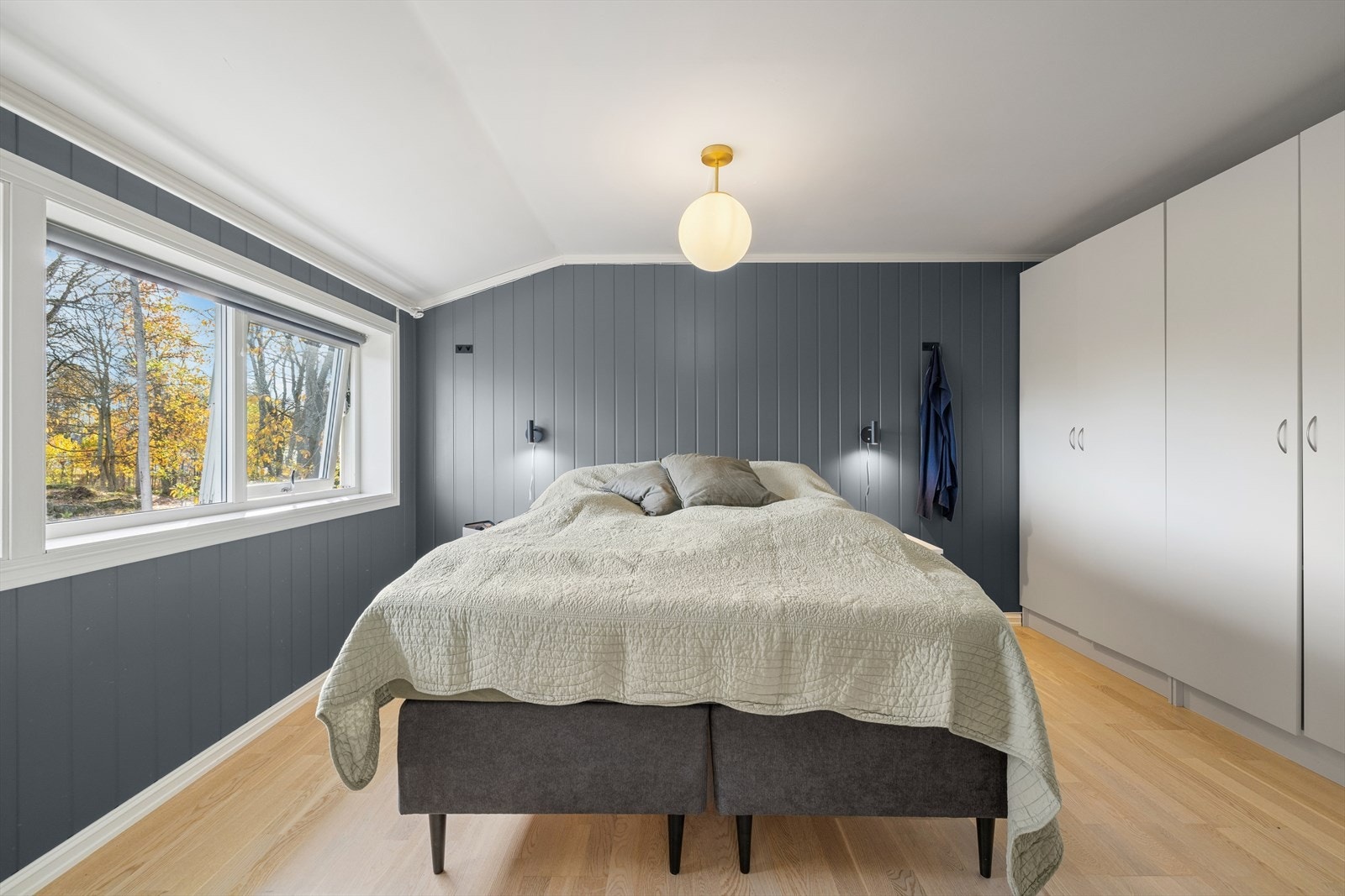 Hovedsoverommet har god plass til dobbeltseng og garderobe. Galleribilde