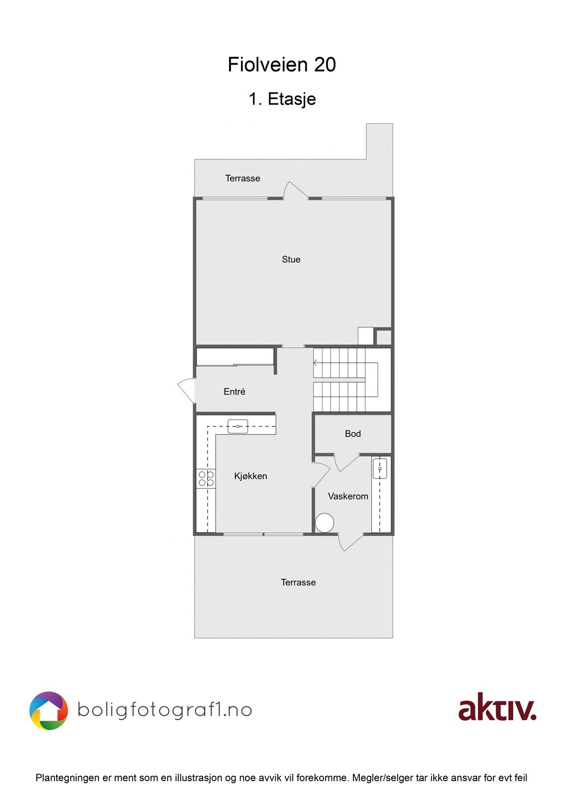 Plantegning, 1. etasje: Galleribilde