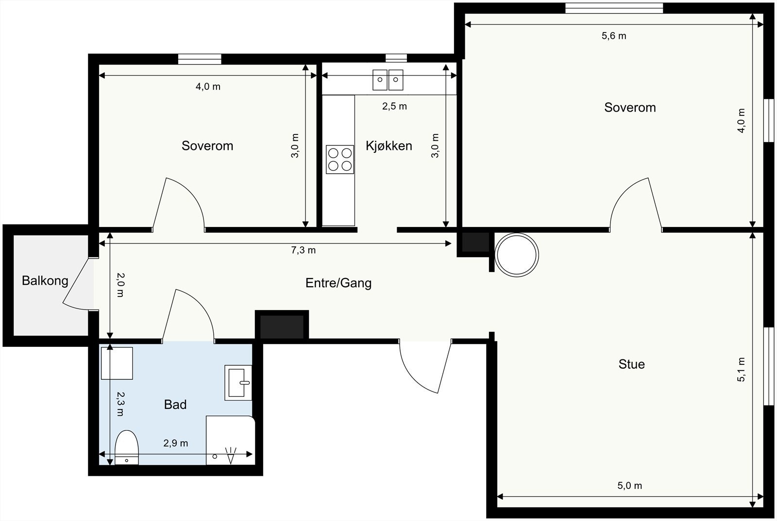Plantegning Galleribilde