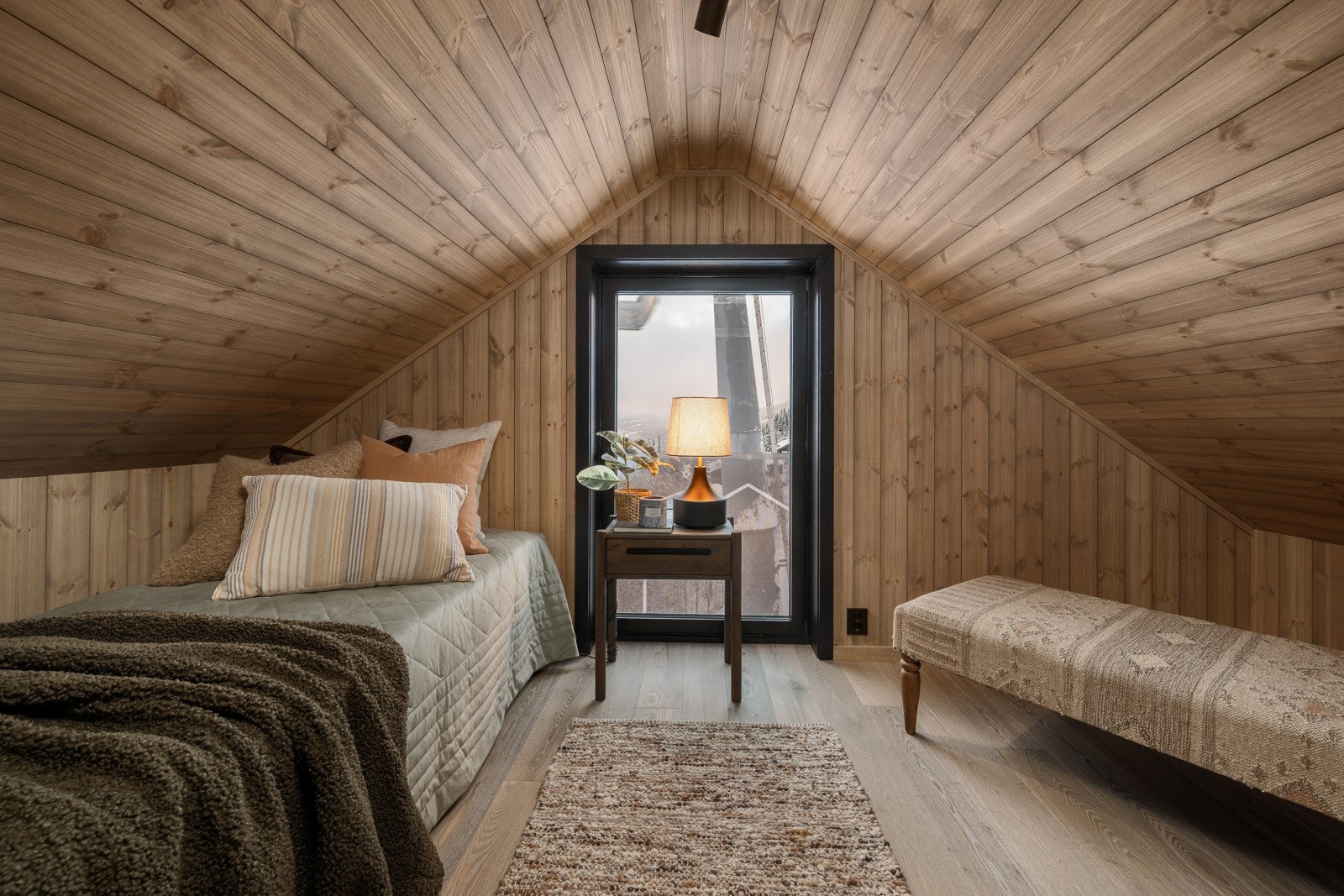 Det innerste rommet på hemsen er innredet med ekstra sengeplasser. Galleribilde