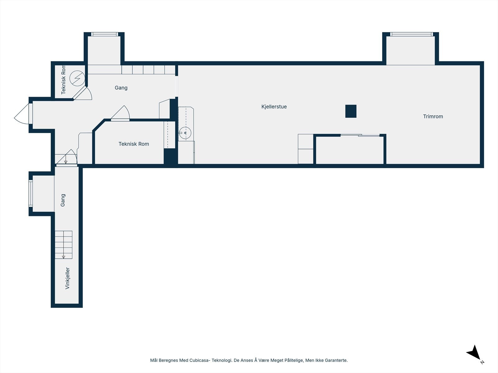 Plantegning kjeller Galleribilde