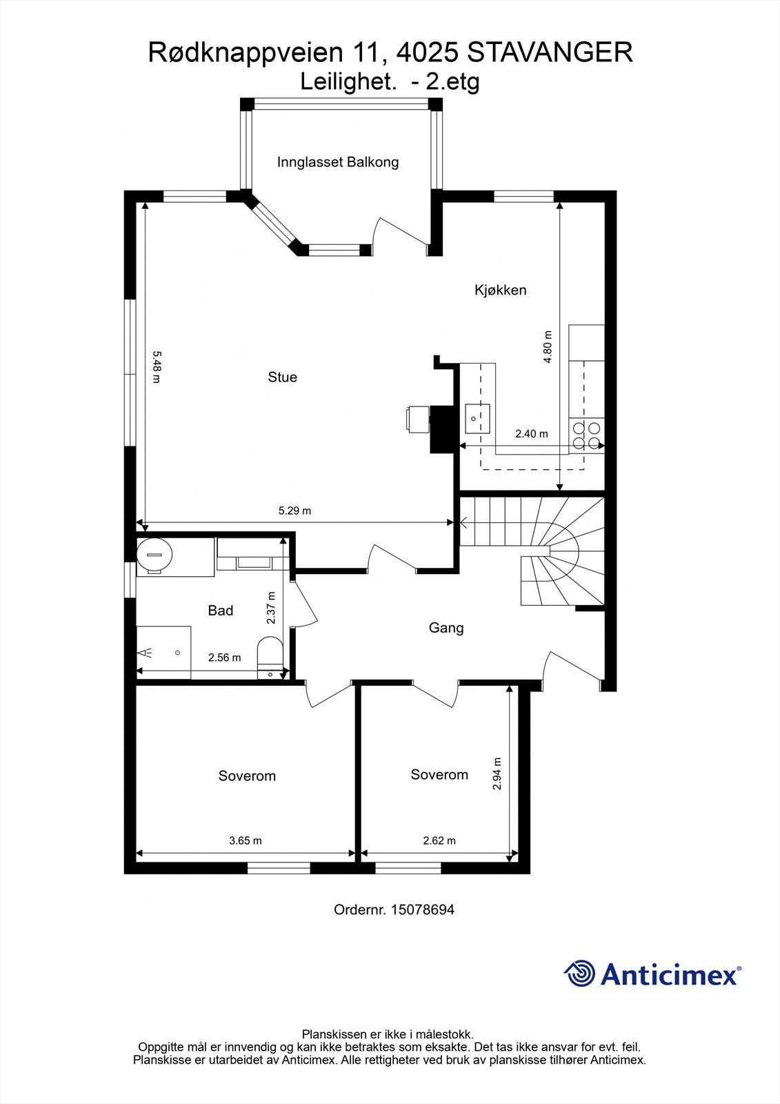 Plantegning 2. etg. Galleribilde