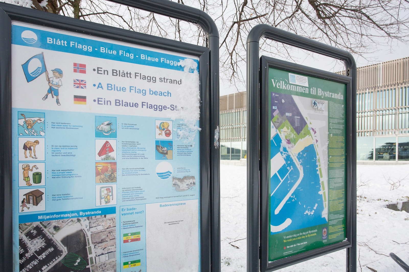 Turskilt for omårdet Galleribilde