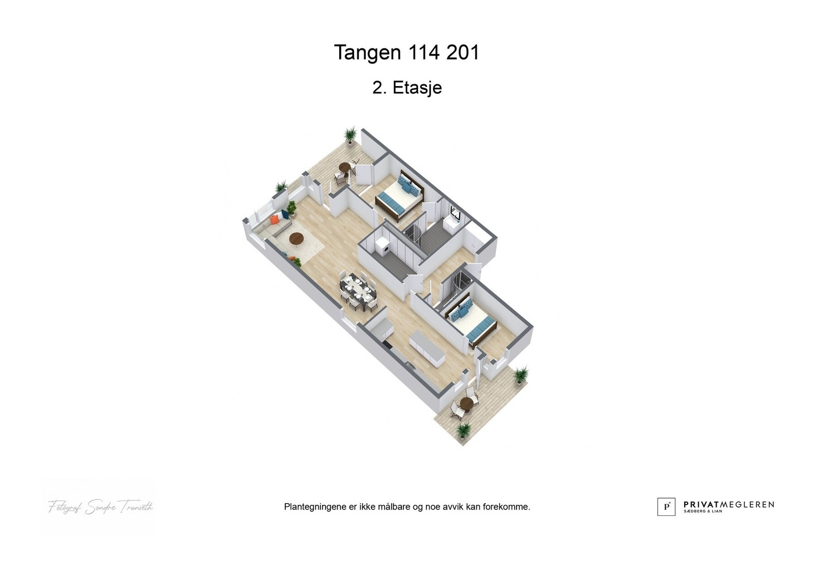 3D plantegning - laget av fotograf Galleribilde