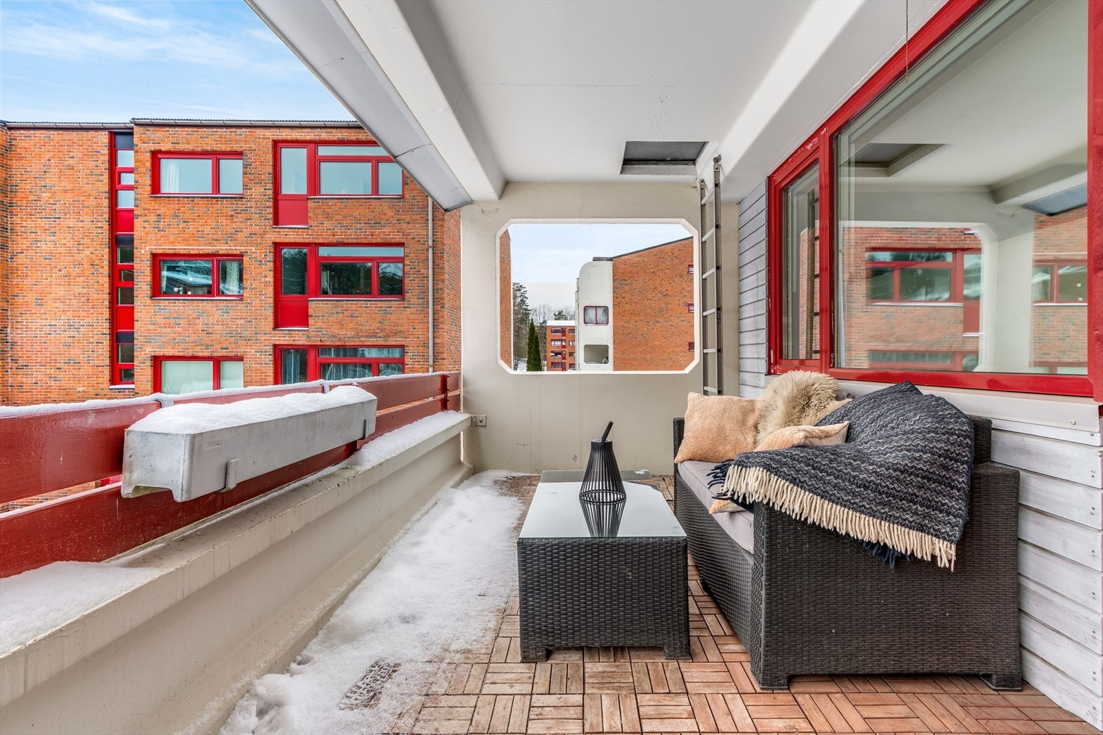 Her er det god plass til en loungegruppe, godt egnet for sosiale settinger. Galleribilde