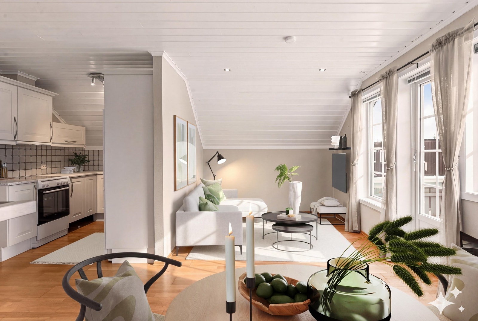 *KI-stylet oppholdsrom Galleribilde