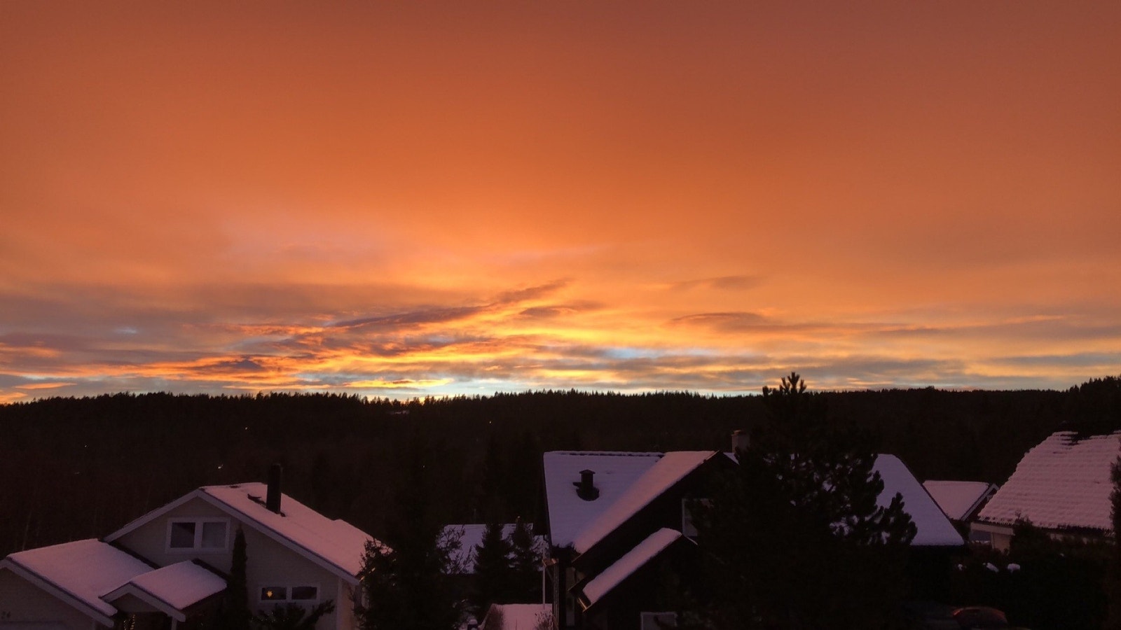 Solnedgangen kan oppleves fra balkongen Galleribilde