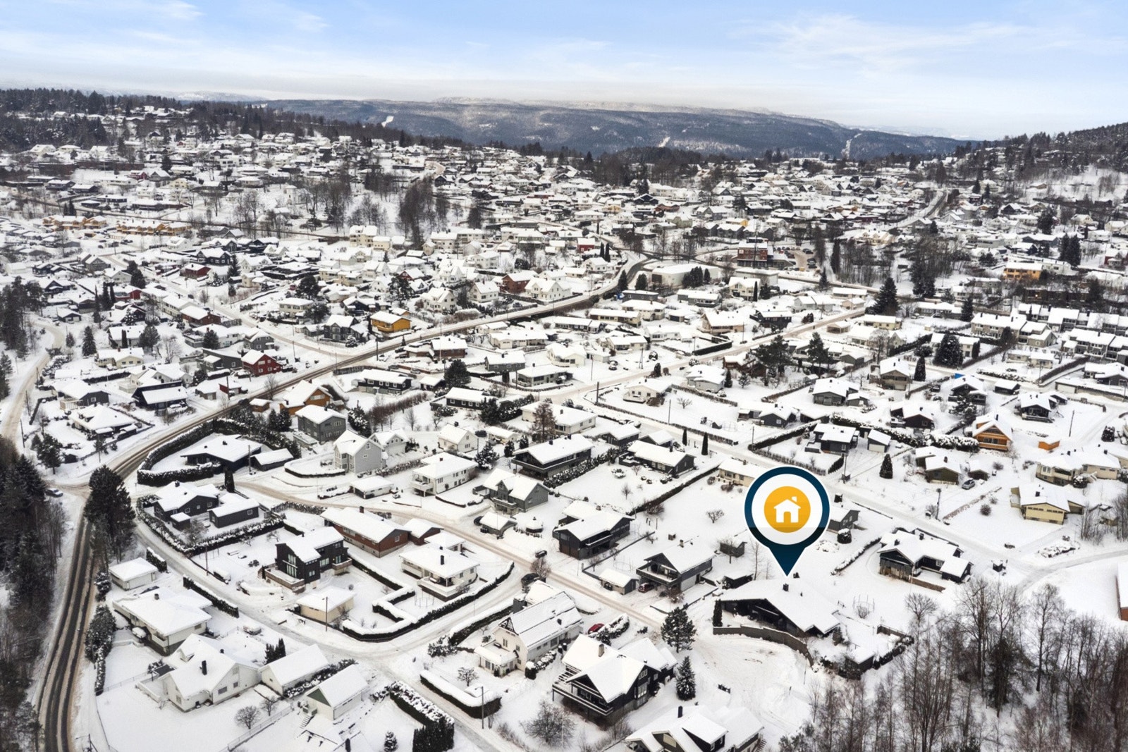 Gunstig beliggenhet i enden av blindvei Galleribilde