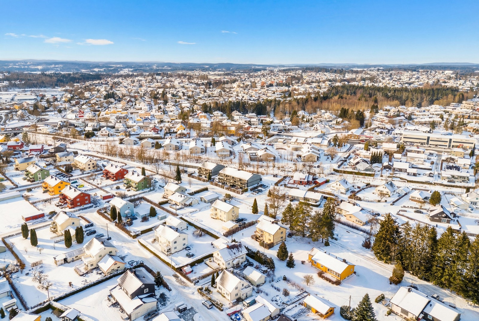 Boligen ligger sentralt i Askim. Galleribilde