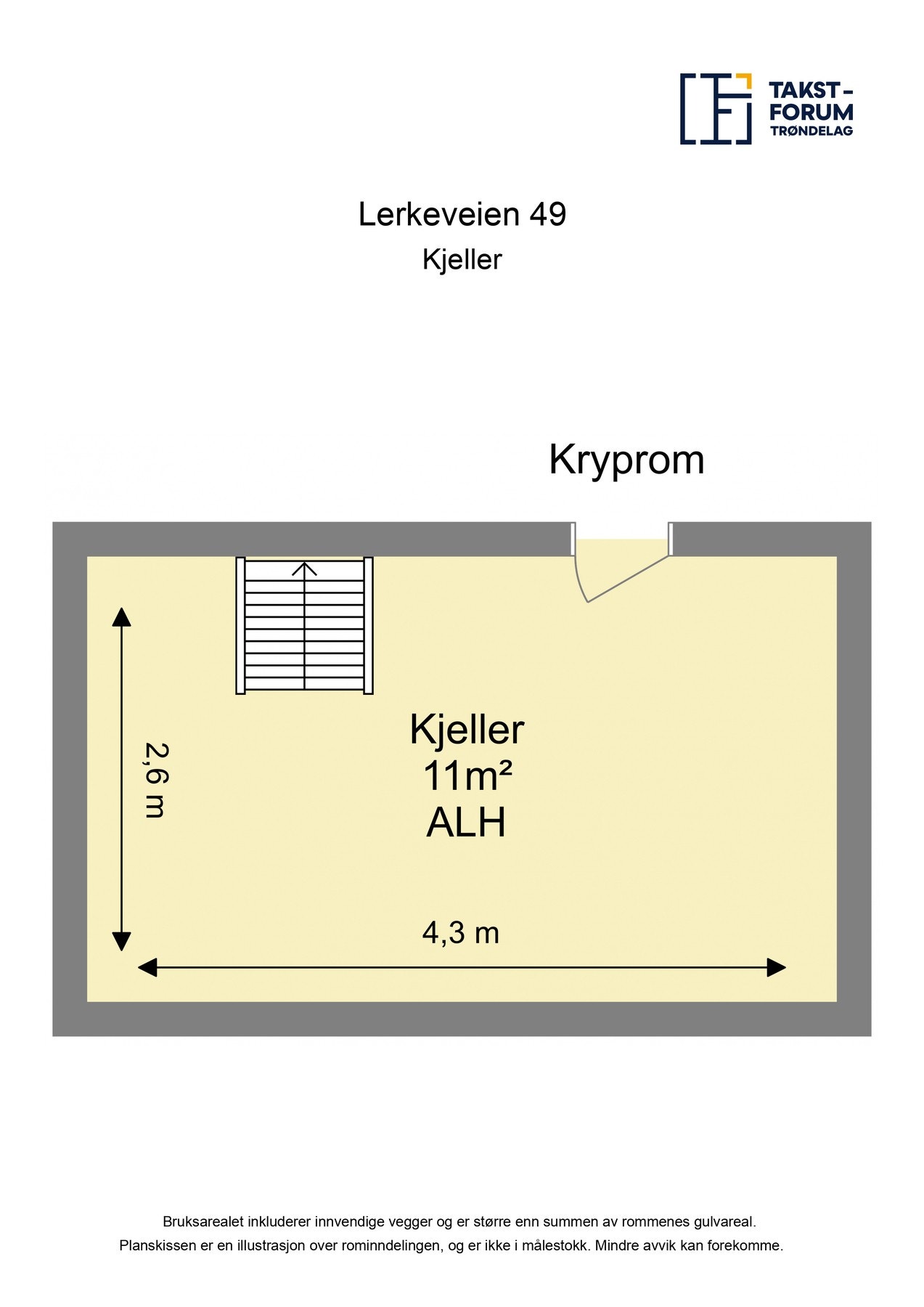 Planskisse kjeller Galleribilde