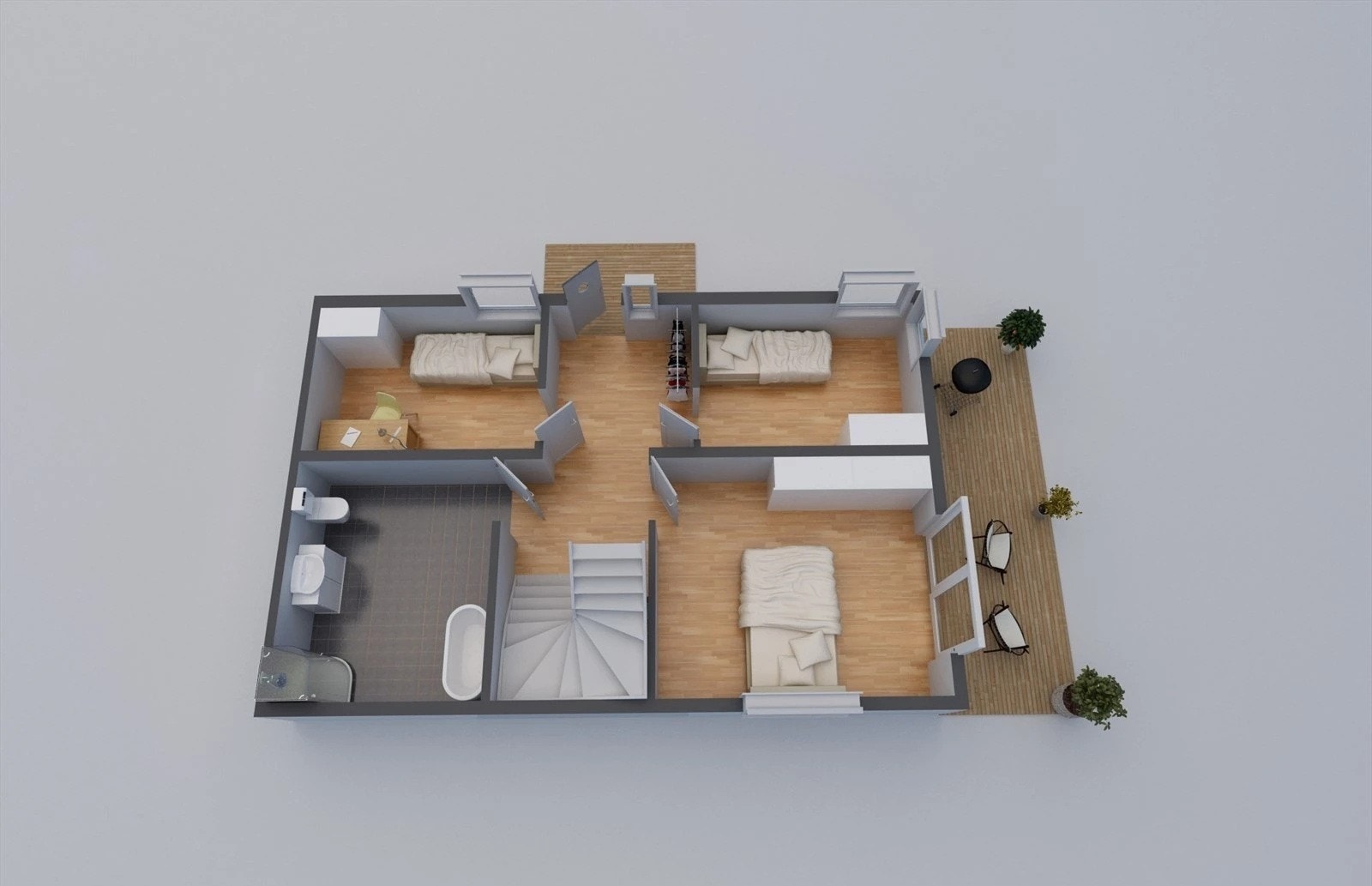 Plantegning 1.etg Galleribilde