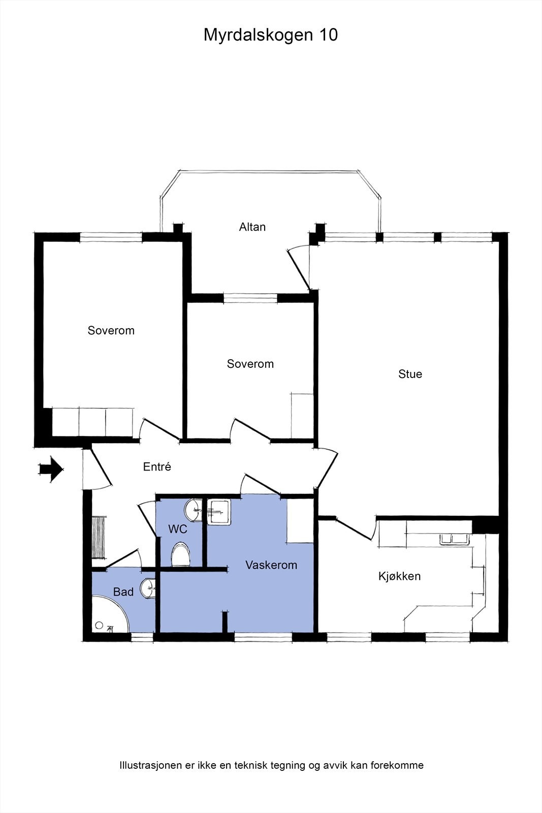 Plantegning Myrdalsskogen 10 Galleribilde