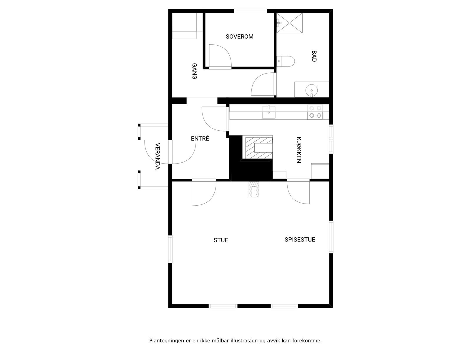 Plantegning 1. etasje. Galleribilde