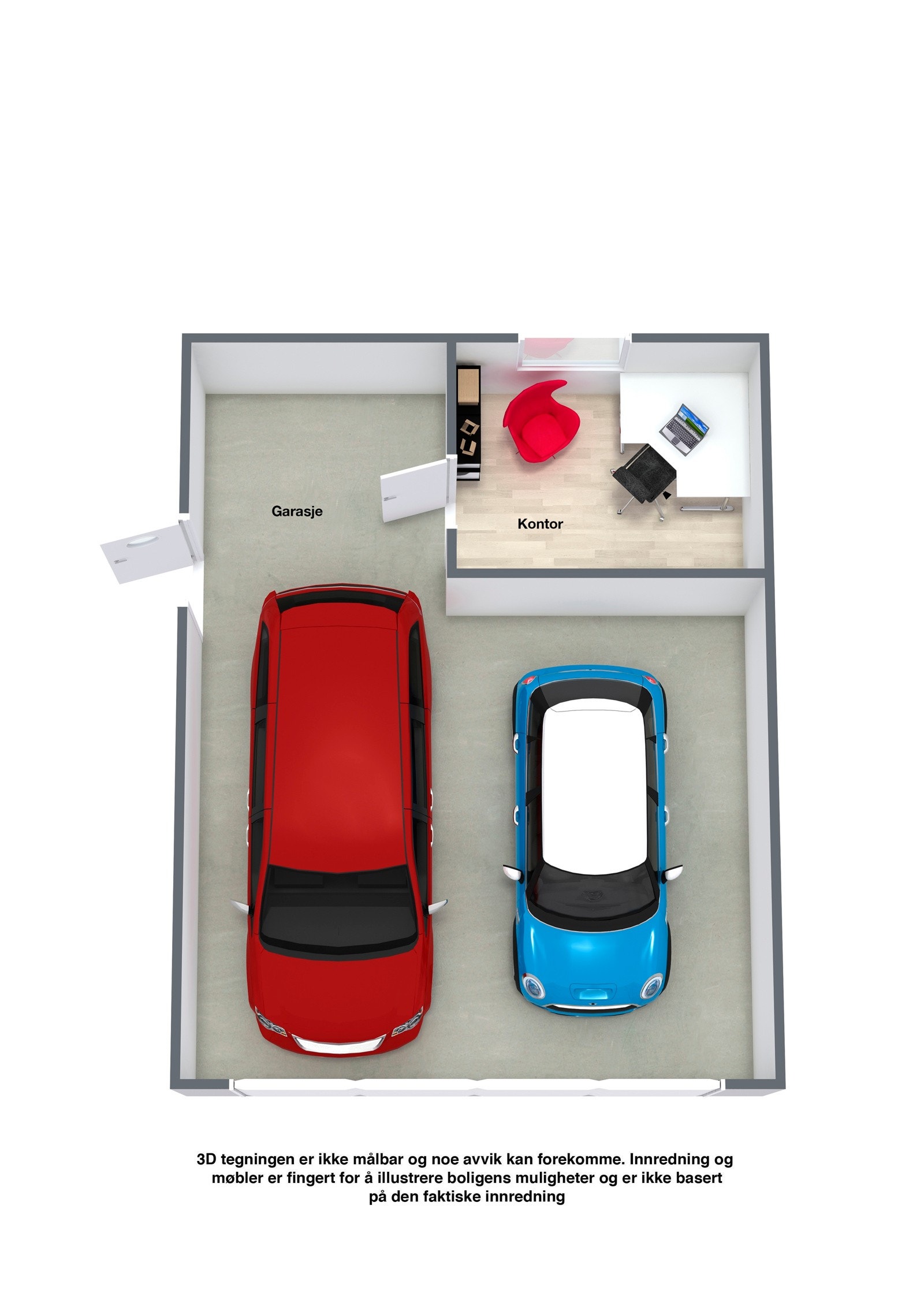 Plantegning garasje Galleribilde