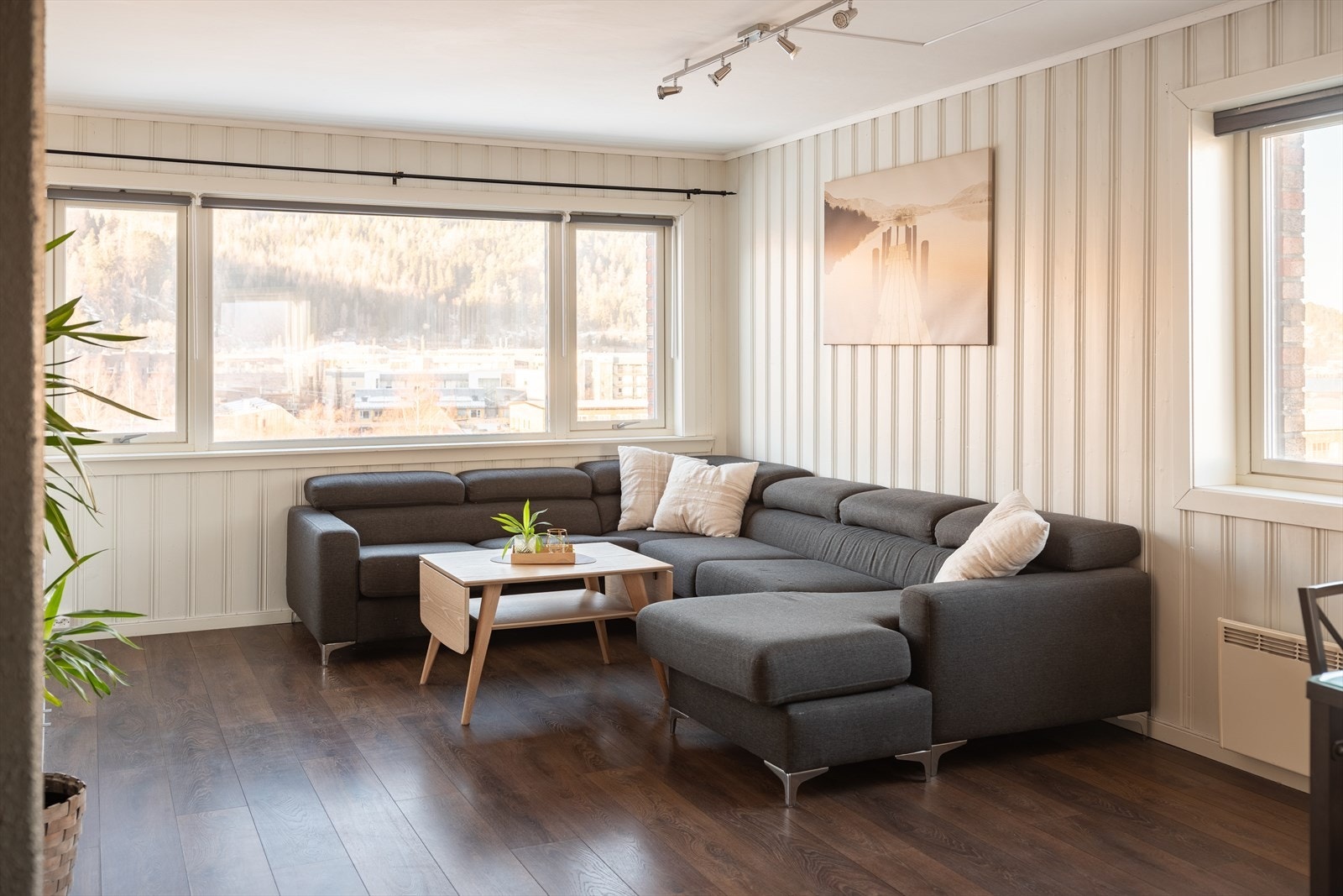 Oppholdsrommet strekker seg over hele 35,2 m². Galleribilde