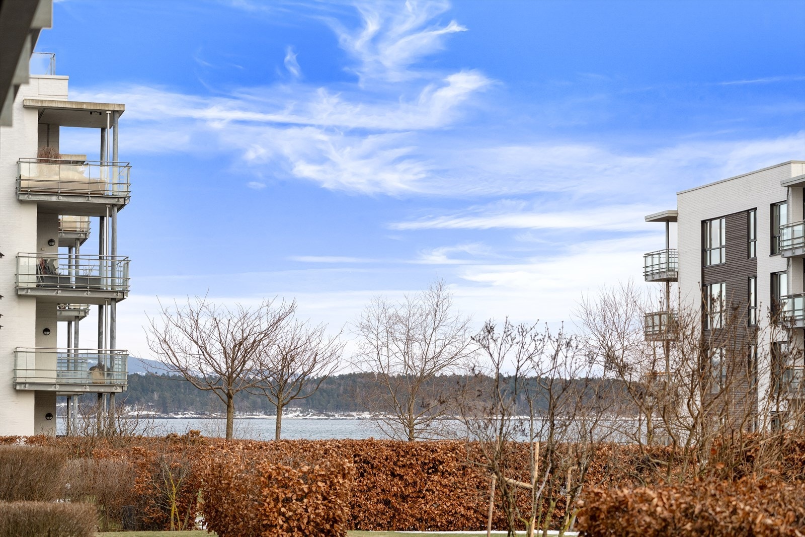 Her kan du nyte innseilingen til Oslofjorden fra terrassen. Galleribilde