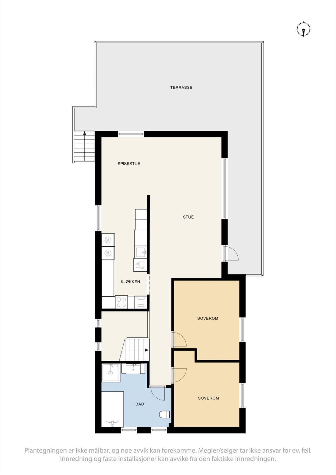 Plantegning hovedetasje Galleribilde