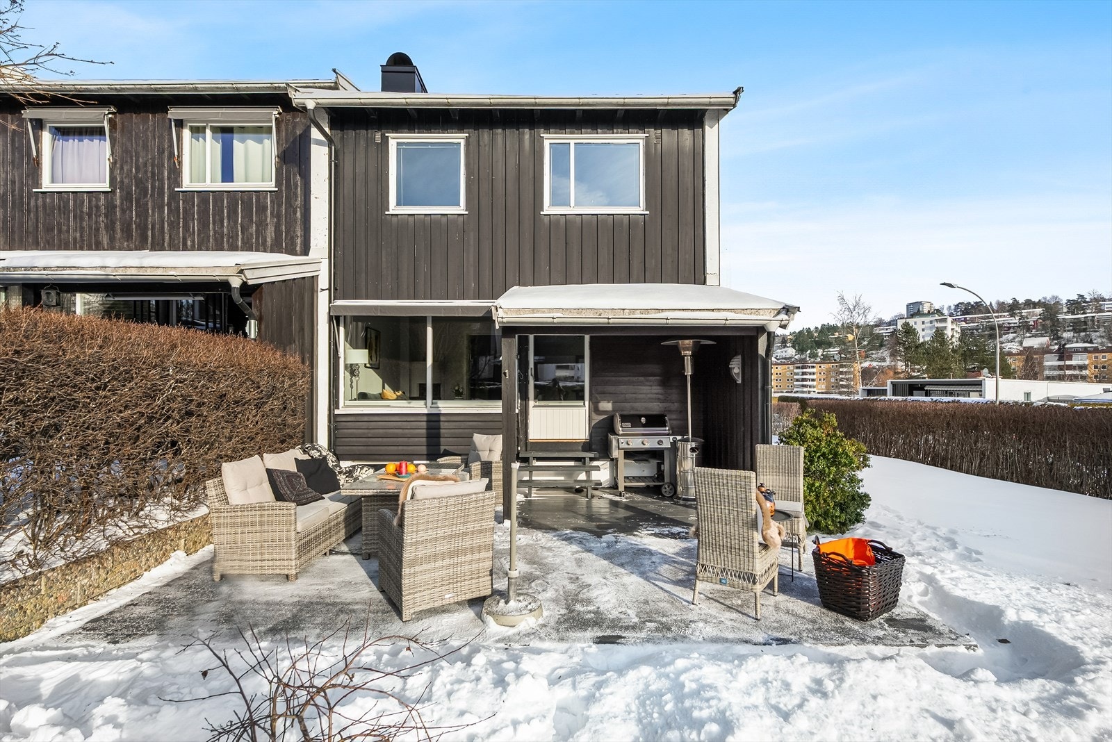 Terrassen er av god størrelse. Galleribilde