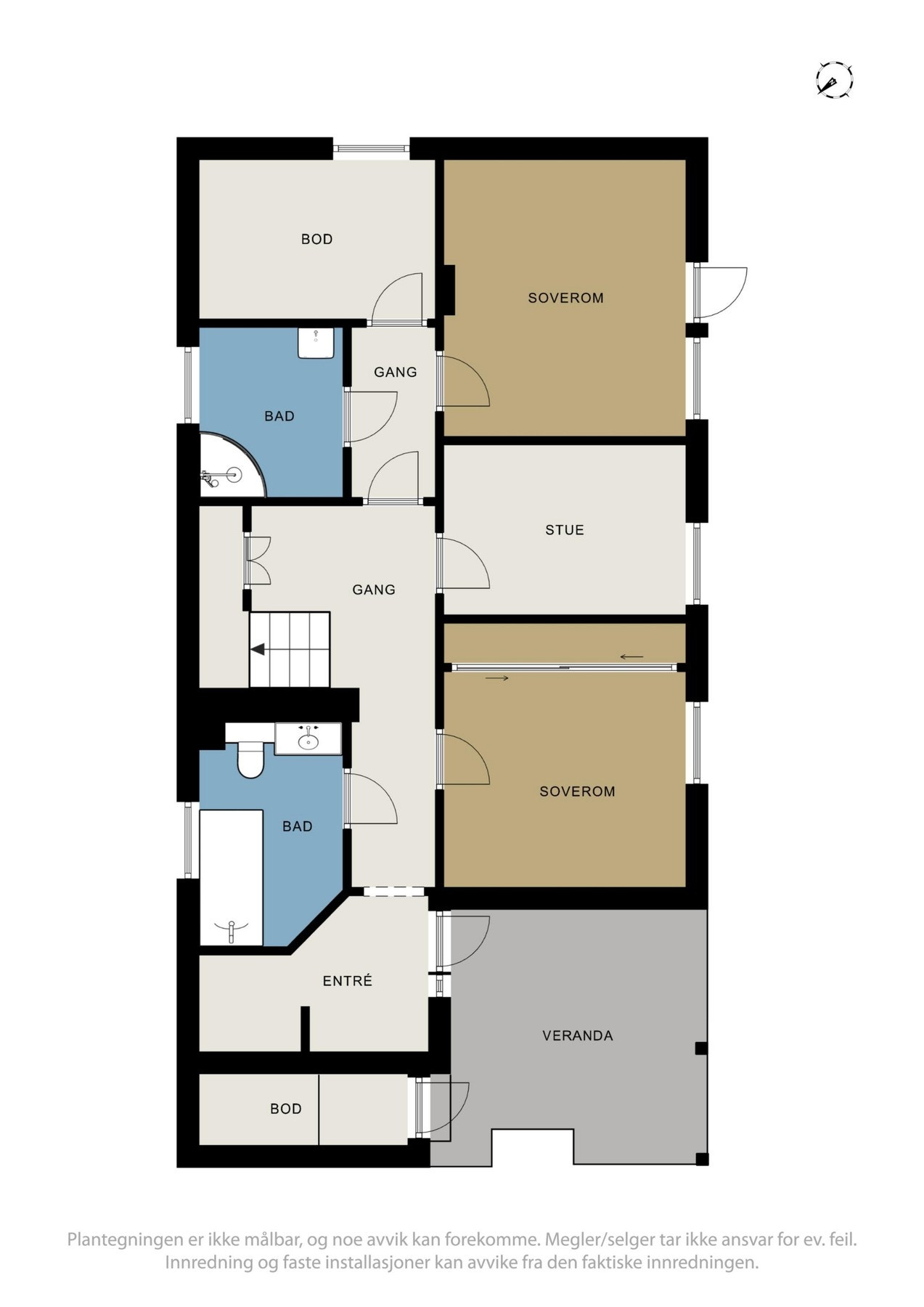 Plantegning 1. etg. Galleribilde