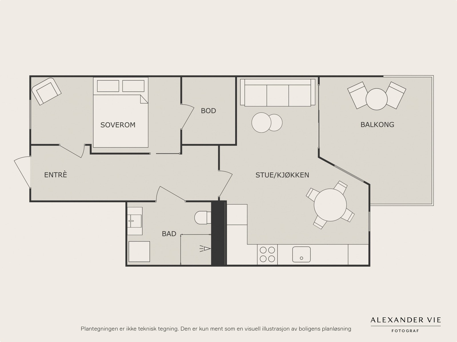 Planskisse 5. etg Galleribilde