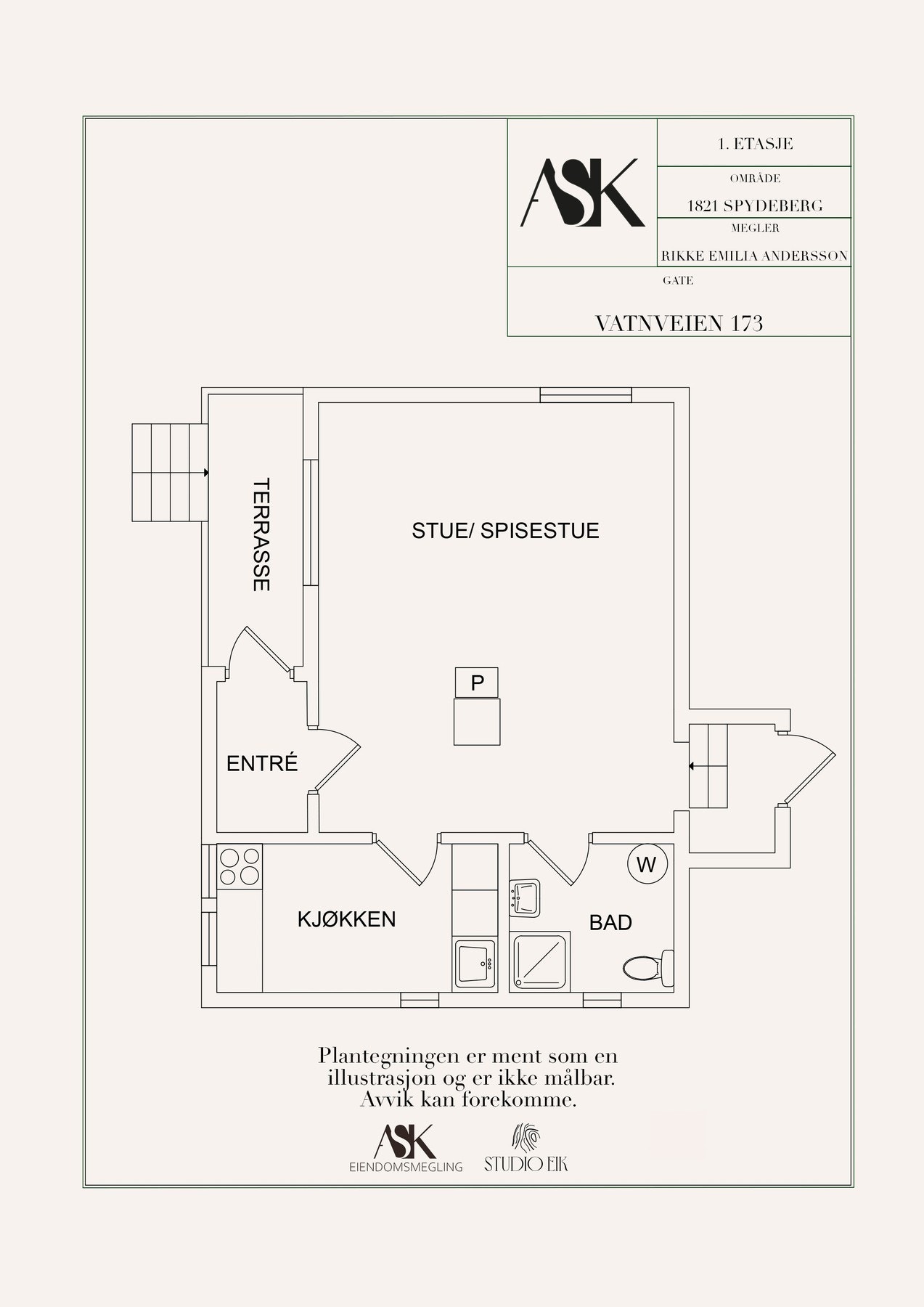 Plantegning Galleribilde