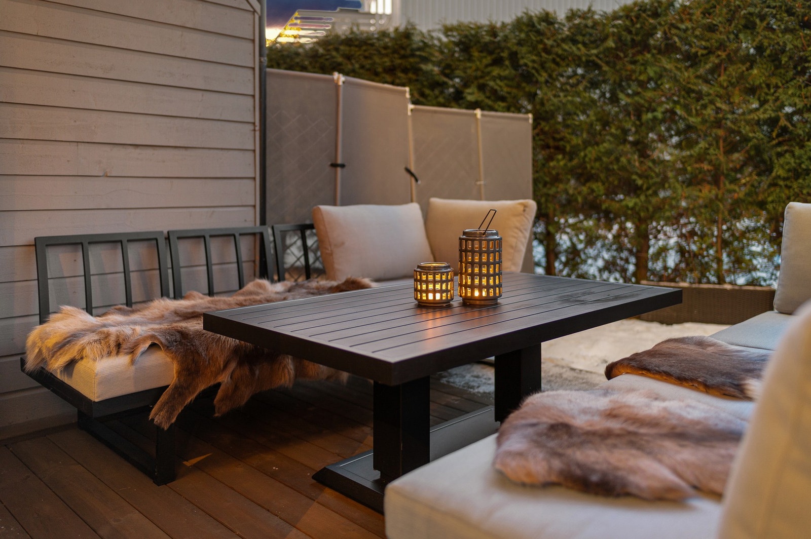 Koselig uteområde, i skjermede omgivelser. Galleribilde