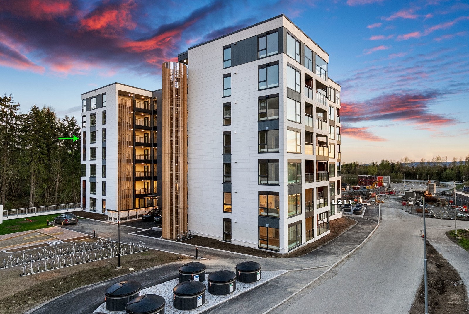 Kveldsstemning i Vestskogen Galleribilde