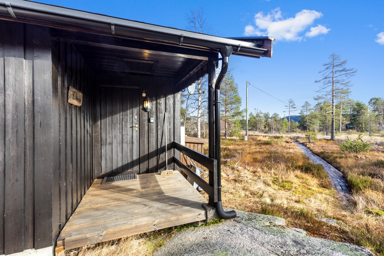 Inngangspartiet er takoverbygd. Galleribilde