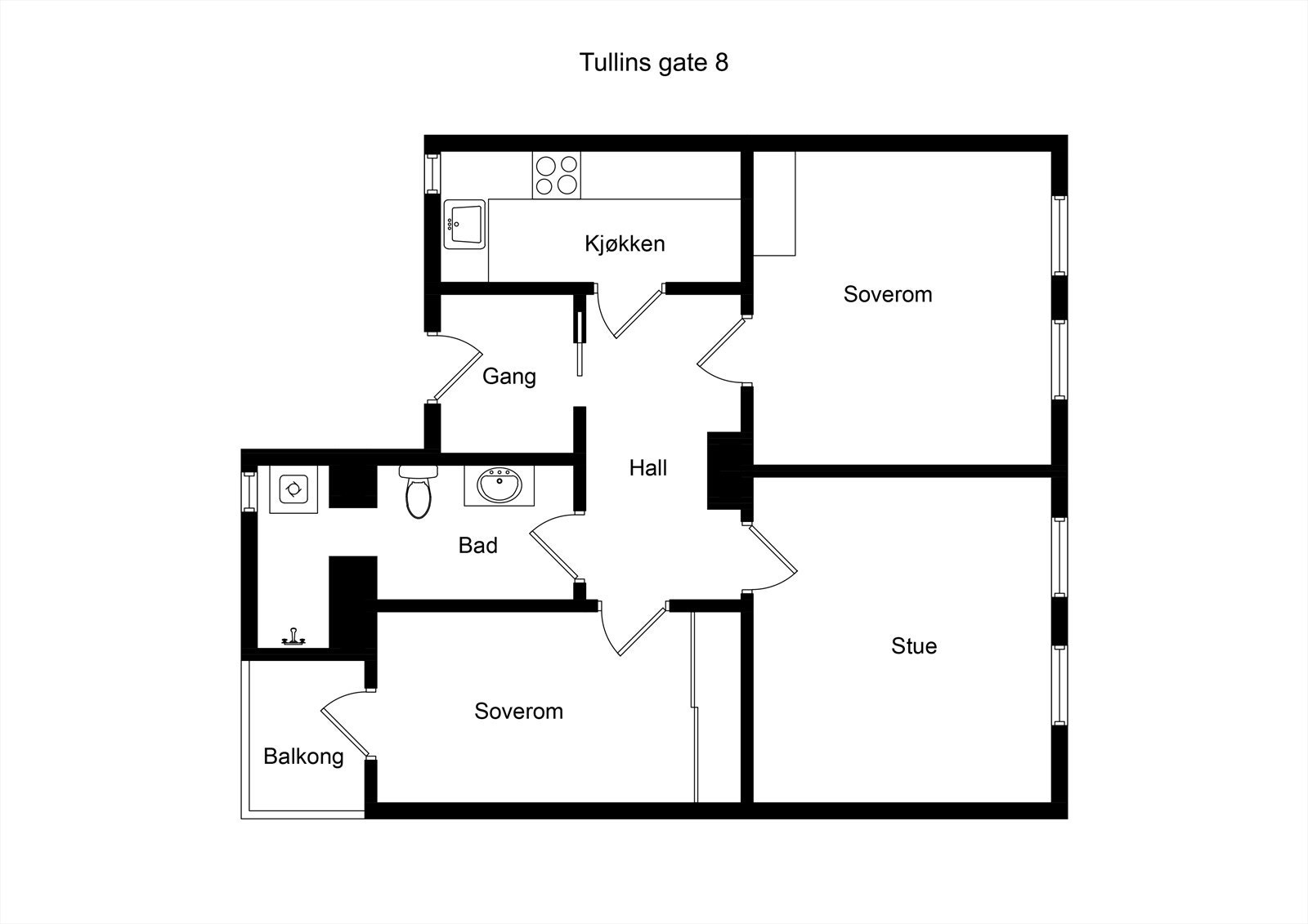 Plantegning Galleribilde