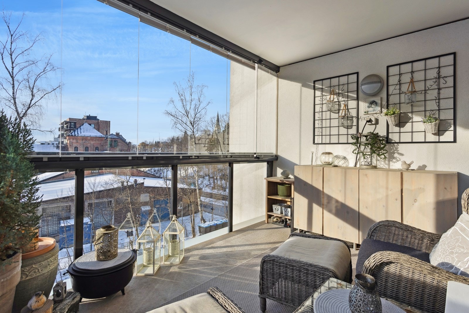 Innglassingen kan åpnes og lukkes etter behov, noe som forlenger utesesongen betydelig. Galleribilde