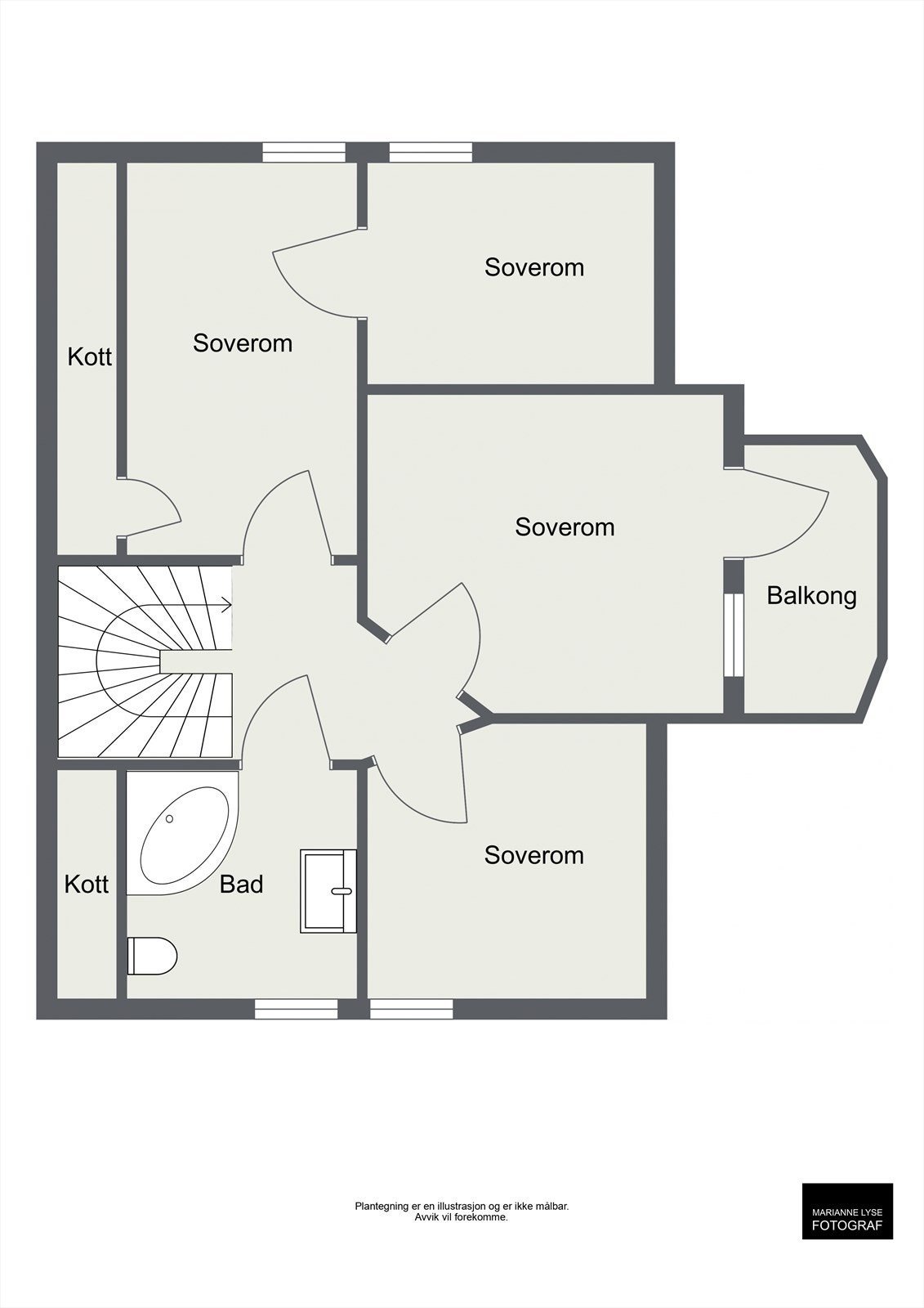 Plantegning 2.etasje Galleribilde