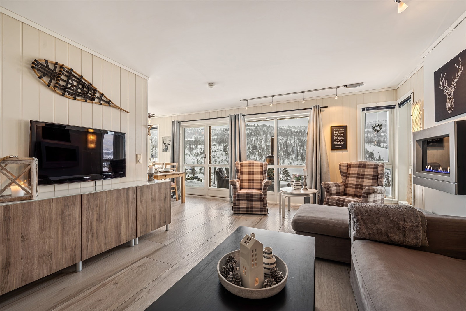 Flott utsikt fra sofakroken Galleribilde