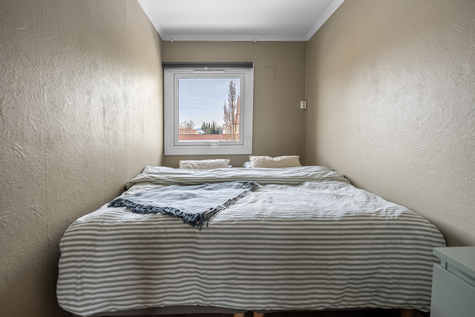 Soverommet har en fin størrelse med god plass til stor dobbeltseng. Galleribilde