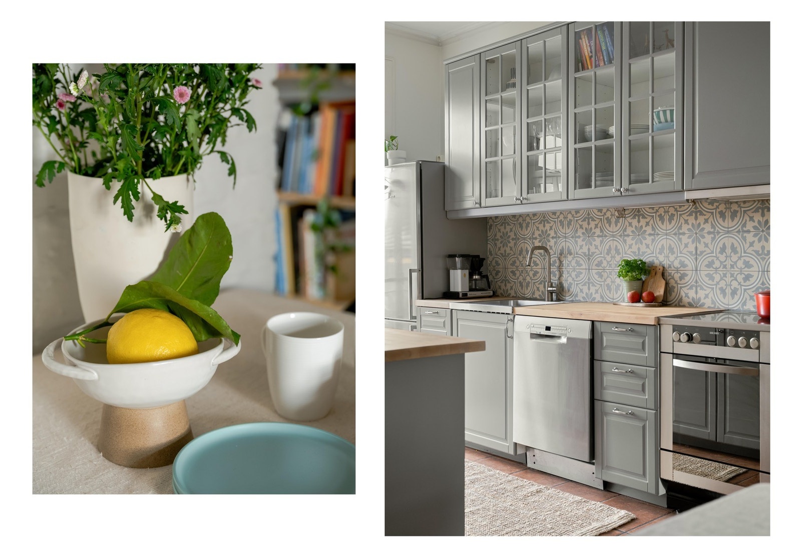 Her får du rikelig med skapplass i både over- og underskap, i tillegg til god benkeplass for matlagingen. Galleribilde