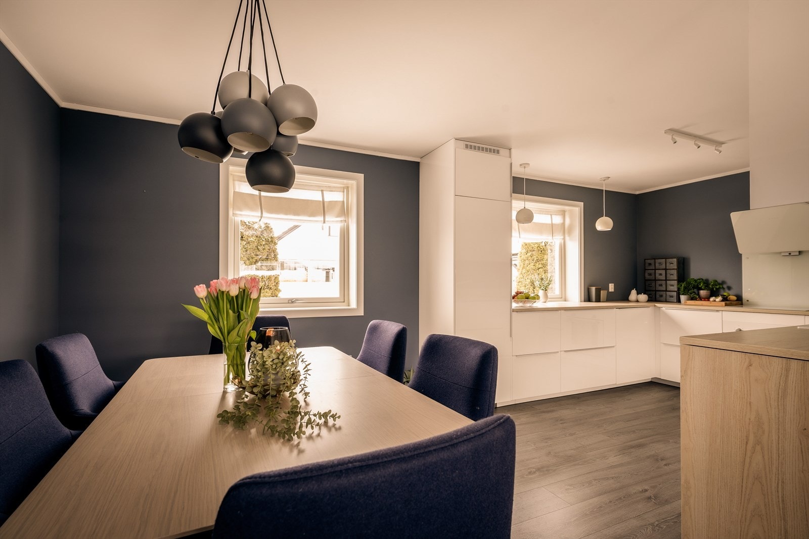 Her har man god plass til å samle familie og venner til hyggelige måltider. Galleribilde