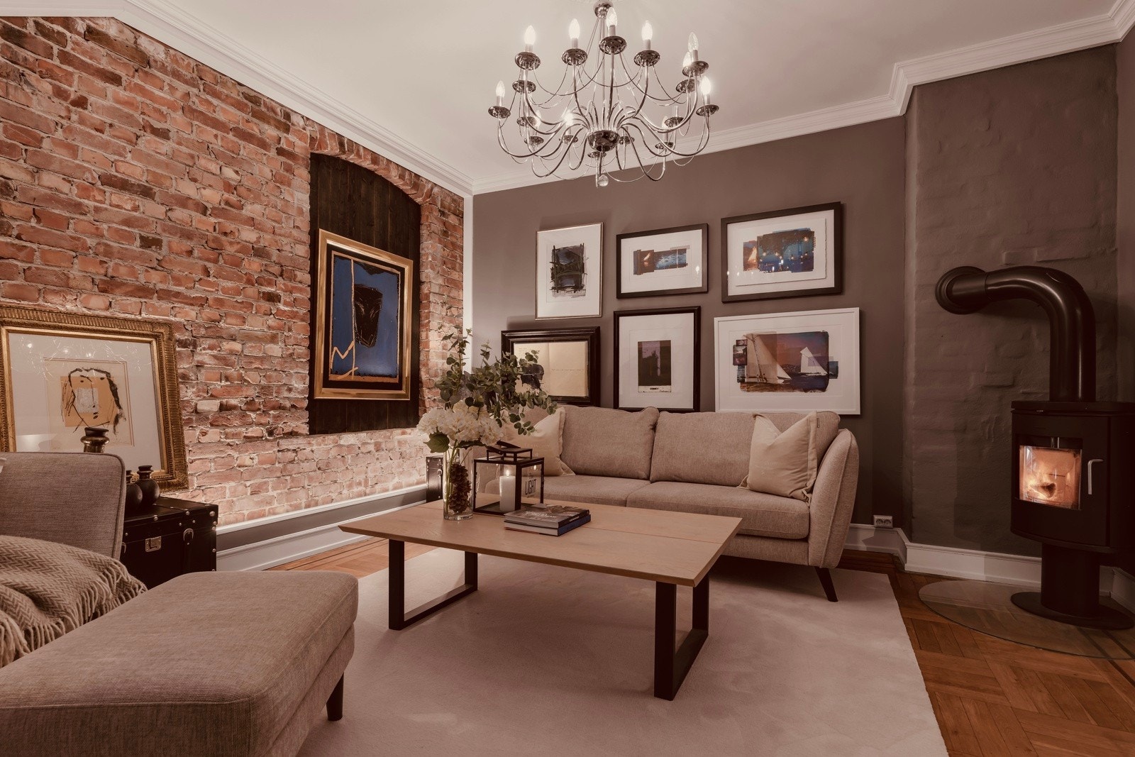 TV-stuen er også godkjent som soverom. Galleribilde