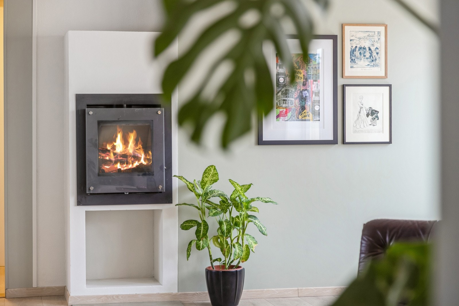 Peis som varmer godt på vinterstid. Galleribilde