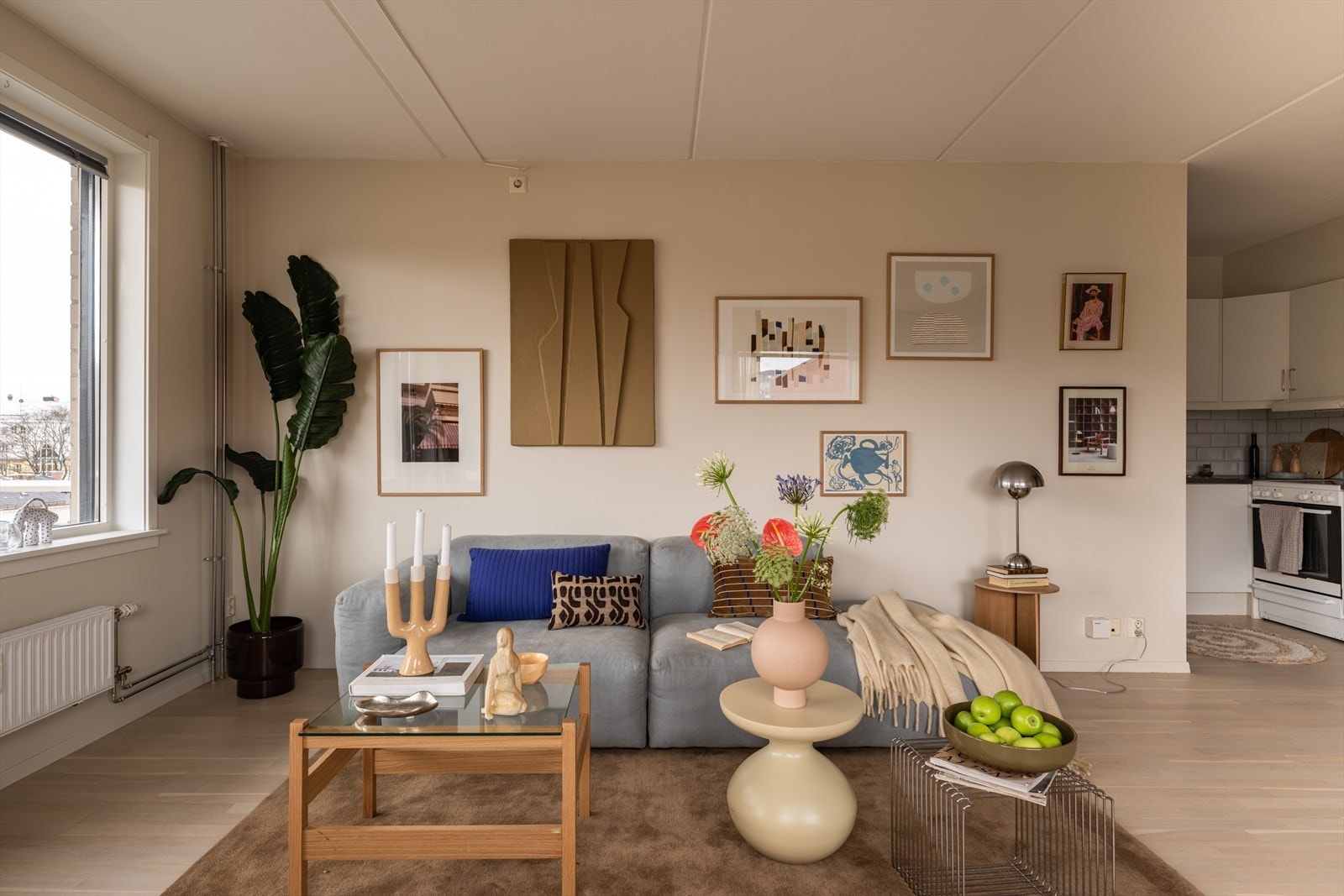 Malte, lyse flater på vegger gir et godt utgangspunkt for personlig preg. Galleribilde