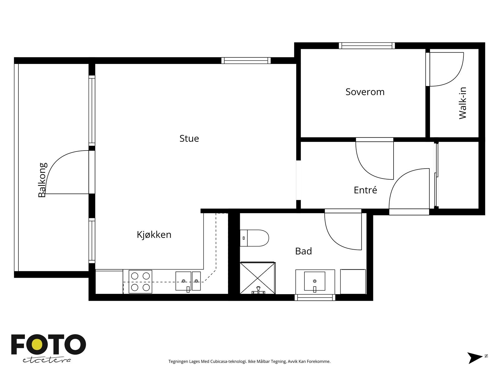 Veiledende plantegning - Ikke målbar Galleribilde