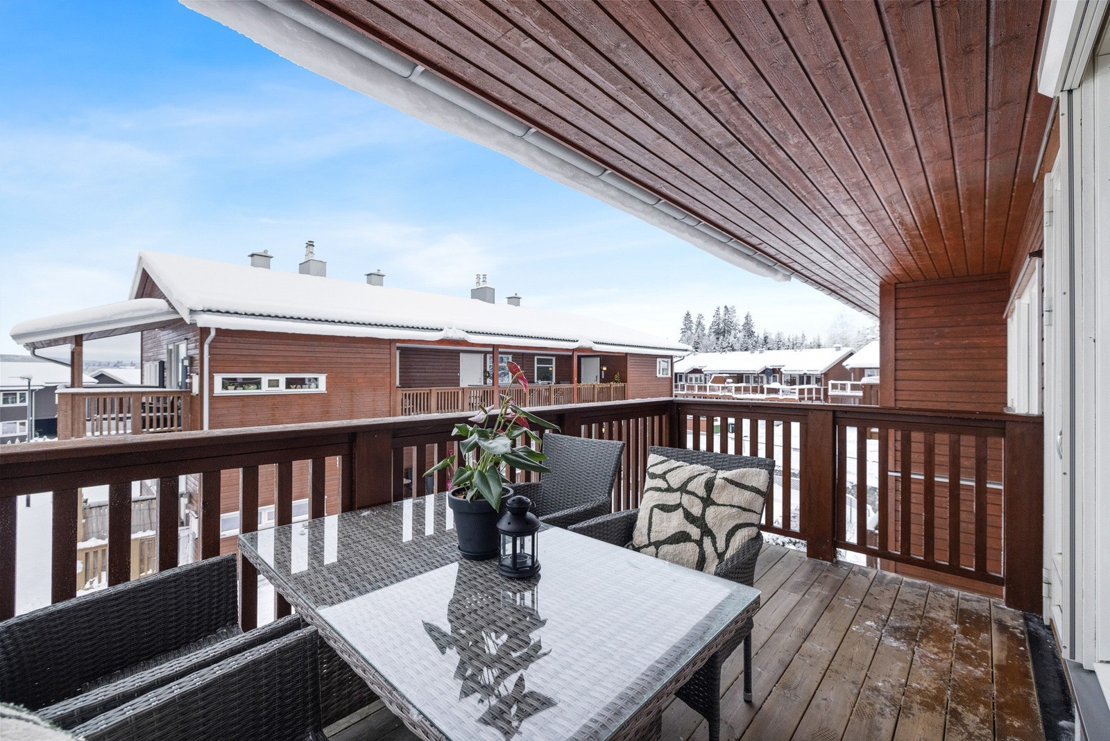 Her kan du fint få plass til en sittegruppe og skape din egen oase! Galleribilde