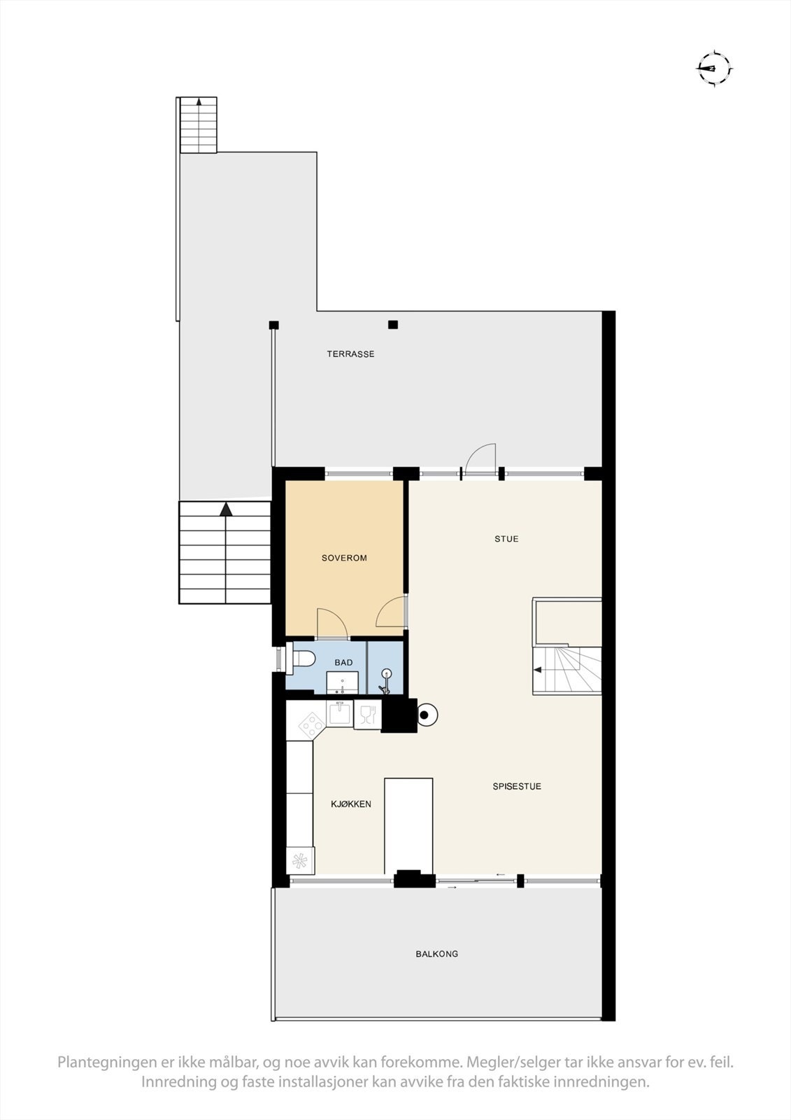 Plantegning 1. etasje Galleribilde