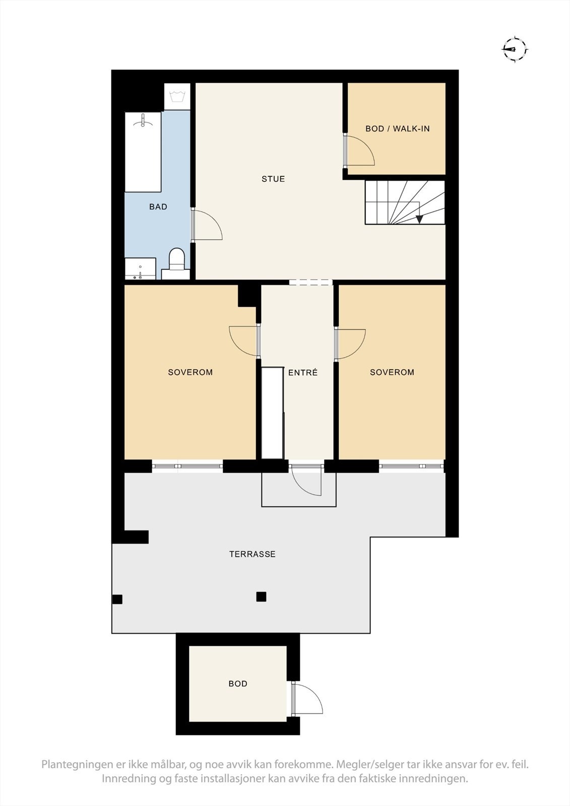 Plantegning underetasje Galleribilde