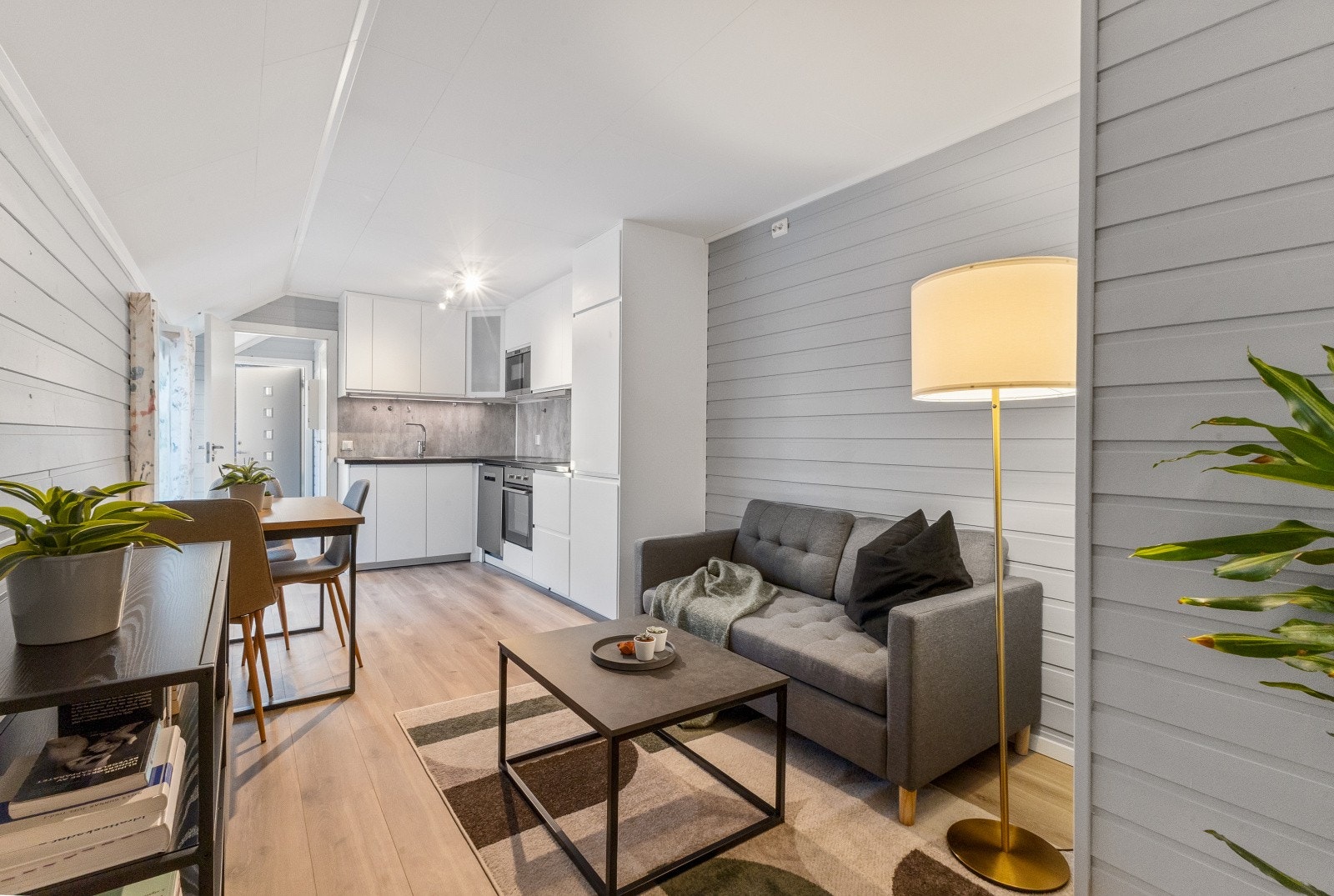 Hybel 1, kjøkken og stue. Galleribilde